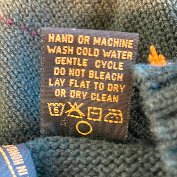 Bobby Jones V-neck Golf Sweater Men's LARGE 100% Cotton Green - Picture 6 of 7